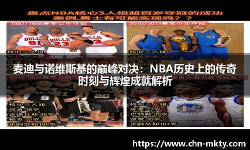 麦迪与诺维斯基的巅峰对决:NBA历史上的传奇时刻与辉煌成就解析